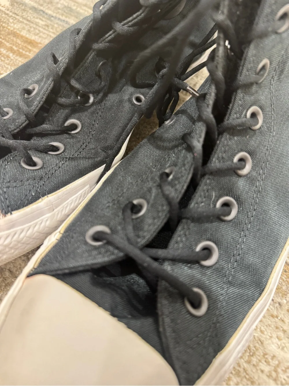 Classic Converse Black High-Top Canvas Sneakers - Women's